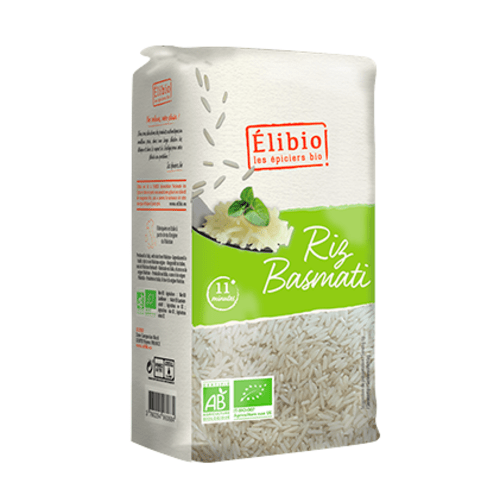 Riz basmati blanc bio, Elibio, 1kg*