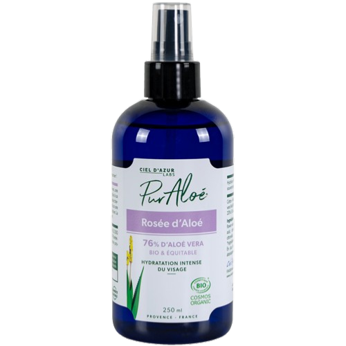 Rosée d'aloé à l'aloe vera (76%) équitable, Pur'Aloé, 250ml*