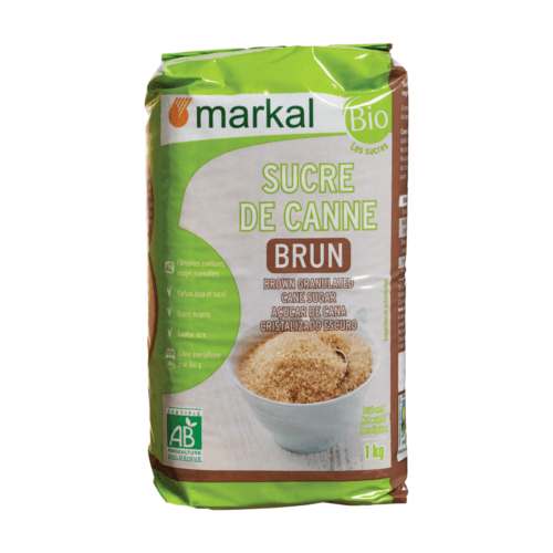 Sucre de canne brun, Markal, 1kg*