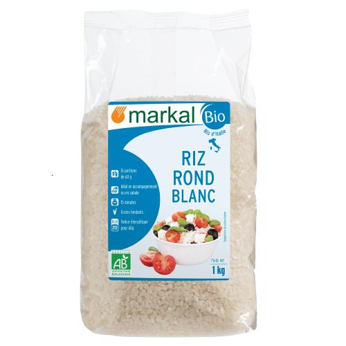 Riz rond blanc , Markal, 1kg*