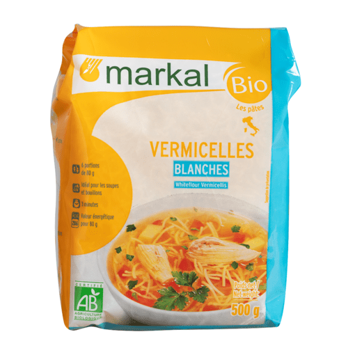 Pâtes vermicelles 1/2 complets, Markal, 500g*