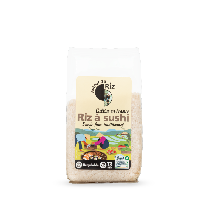 Riz à sushi cultivé en France, Autour du Riz, 400g
