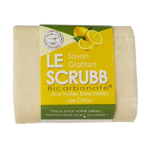 Savon grattant « LE SCRUBB » au bicarbonate & H.E. de citron, Compagnie du bicarbonate, 100g